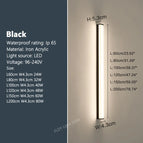 Black / China Mainland / Dimmable with remote|L120cm