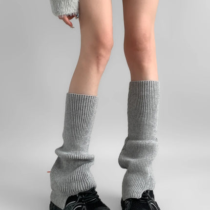 ay Knitted Leggings Sos Women's Autumn Winter College Sle adient JK Small Leggings Slimming Effect Night Study Room