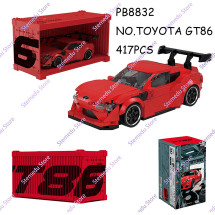 MOC PB8801-8849 Technical Speed Car MX5 Racing Car Model Camper Container Building Block Brick Assembly Toys Kids Xmas Gift