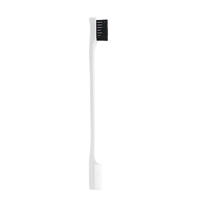 Hair Anti-Static Edge Brush Comb 2-in-1 Double-Sided Edge Control Brush Hair Styling Tool with Comb, Specifically for Real Hair Wigs