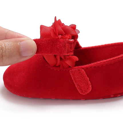 Baby Girls First Walkers 0-18 Months Red Princess Shoes Soft Sole Spring Autumn