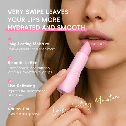 Sakura Lip Balm Nourishing Refreshing Hydrating & Moisturizing Preventing Cracking Repairing for Daily Care Lip Balm