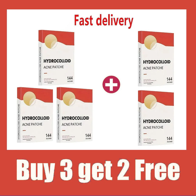 144pcs Invisible Removal Pimple Anti-Acne Hydrocolloid Patches Spots Marks Concealer Repair Sticker Waterproof Beauty-health