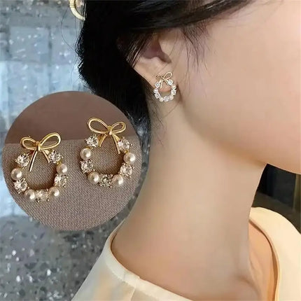 Korean Fashion Seven Star Zircon Earrings For Women Jewelry 2026 Trending New Luxury Women's Crystal Stars Stud Earrings Gifts