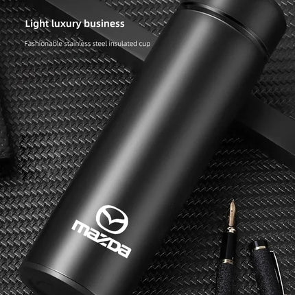 Car Smart Thermos Bottle With Temperature Display Coffee Cup For Mazda 3 6 Atenza Axela Demio CX3 CX5 MP MS RX8 Car Accessories