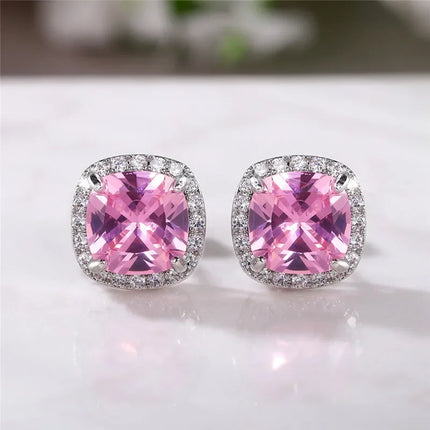 CZ Stud Earrings / Boucles Zircone