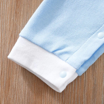 Spring And Autumn 0-18m Newborn Clothing Casual Polo Shirt Cotton Comfortable Soft Boys And Girls Long Sleeved Baby Bodysuit