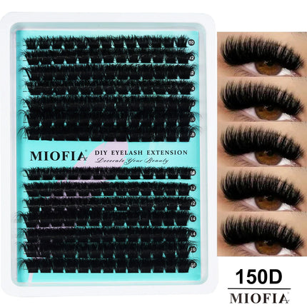5D Fluffy Cluster Lashes 30D-150D Thick Individual Eyelash Clusters 10-18mm Natural Look Reusable DIY Eyelash Extensions