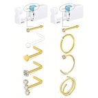 Geometric / Nose Rings & Studs / Face|20G 0.8mm|Set 2