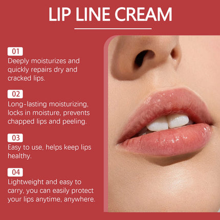 HOYGI Lip Line Cream Balm Long-lasting Hydration Prevent Cracking Reduce Lips Lines Smoothing Collagen Nourishing Repair Care
