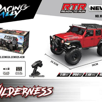 New 1/10 HB R1011 RTR Remote Control Vehicle 2.4G Full Proportional Rock Crawler LED Light 4WD Off-Road Climbing Car Toys Gifts