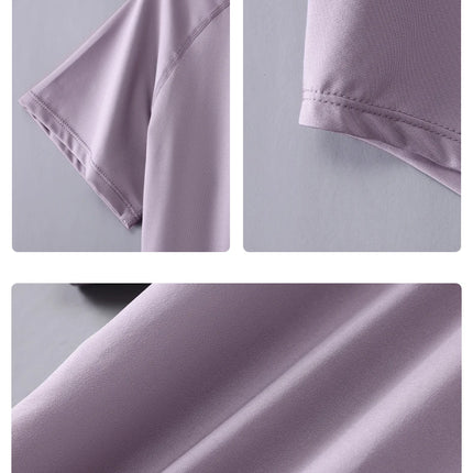 DRUR Yoga Tops Sportswear Woman Gym Shirts Breathable Quick Dry Short Sleeve Workout T Shirt Jogger Running T Shirt Yogawear New