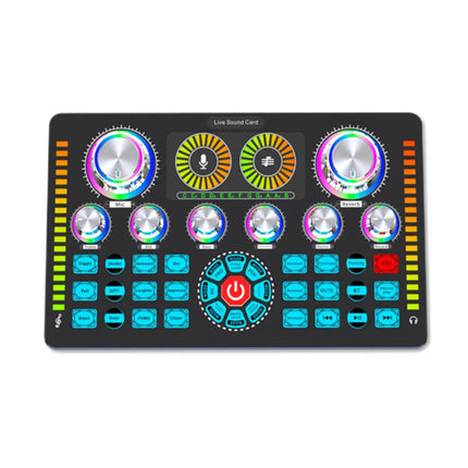 Live Sound Card Studio Record Soundcard Bluetooth Microphone Mixer Voice Changer Live Streaming Sound Mixer Podcast Karaoke Home