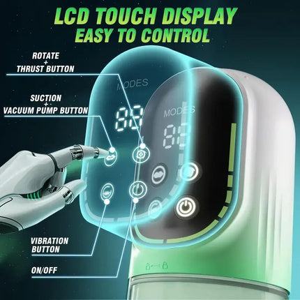 5 in 1 Automatic Thrusting Rotation Male Masturbator Penis Pump Sucking Pocket Pussy Blowjob Machine Adult Sex Toys for Men 18+