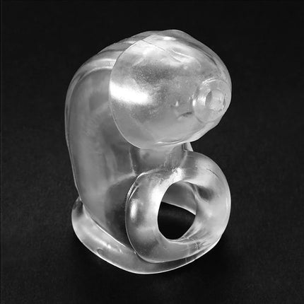 18+ Adults Cock Cages Penis Sleeve Male Soft Penis Ring Reusable Condom Penis Extension Chastity Device Sex Toy for Men Sex Shop