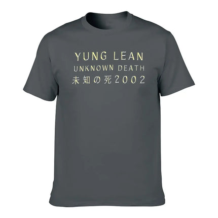Yung Lean Unknown Death 2002 Album Tour Merch Tee Music Hip Hop Trendy T-Shirt Men Women Summer T Shirt Clothing Streetwear Tops