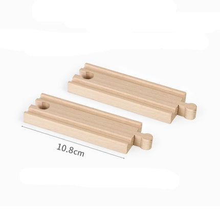 Wooden Track Accessories Beech Wood Railway Train Track Bridge Connector Toys Fit Thomas Wooden Train For Children Birthday Gift