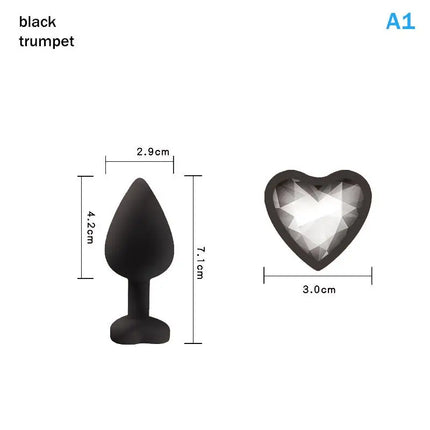 【AD】Metal Anal Plug Heart Crystal Beginner To Expert Butt Plug Adult Toy Tail Female/Male Dildos Sex Toys Couples Adults Game