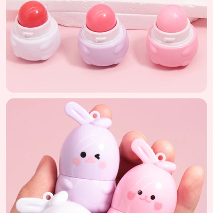 3pcs Little Rabbit Moisturizing Lipstick,Long lasting Warm Lipstick, Gentle Lip Care, Suitable for Dry Lips, Ideal Gift for Girl