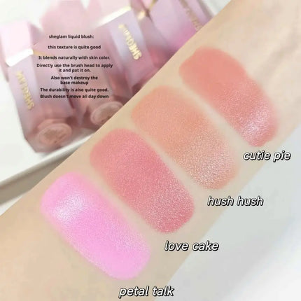 2025 HOT SHEGLAM Matte Liquid Blush Long-Lasting Korean Multi-Purpose Natural Blusher Waterproof Facial Nourishing Makeup Tool