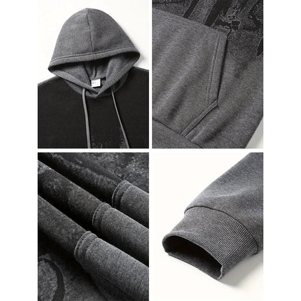 Jesus Christ Style Hoodies for Men High Quality Cross Printed Hooded Sweatshirts All Season Daily Casual Sporty Fashion Pullover
