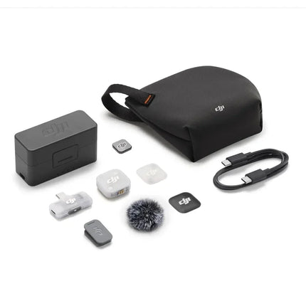 DJI Mic Mini 2 Wireless Microphone 48-Hour Operating Time & Power Saving Three Voice Tone Presets, Two-Level Noise Cancelling