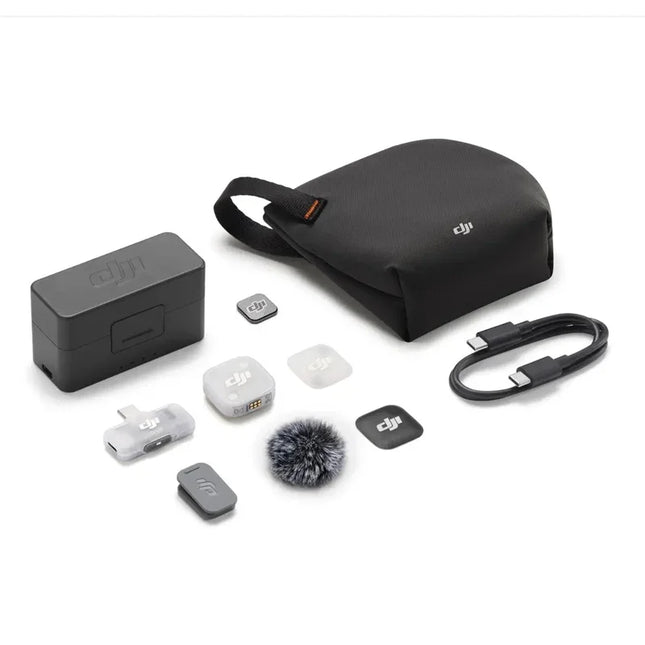 DJI Mic Mini 2 Wireless Microphone 48-Hour Operating Time & Power Saving Three Voice Tone Presets, Two-Level Noise Cancelling