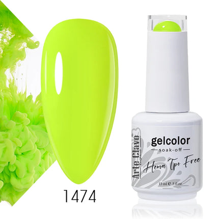 Arte Clavo Colourful Gel Nail Polish Nail Art Gel Varnishes Macaron Color Nail Semi Permanant Soak Off LED UV Gel Nail Varnishes