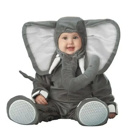 2024 New Arrival High Quality Baby Boys Girls Halloween Dinosaur Costume Romper Kids Clothing Set Toddler Co-splay Triceratops