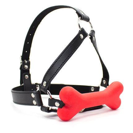 Leather Harness Head Bondage Belt Mouth Gag Balls Adult Games Slave BDSM Restraints Sex Tools For Couples women Erotic Toys
