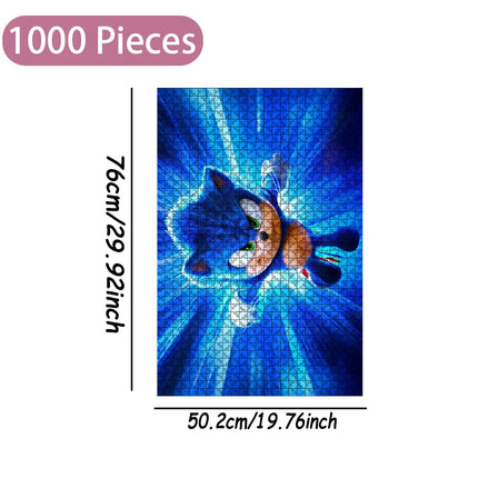 Sonic the Hedgehog Jigsaw Puzzle 108/200/300/500/1000 Pieces Wooden  Puzzle High Quality Birthday gift
