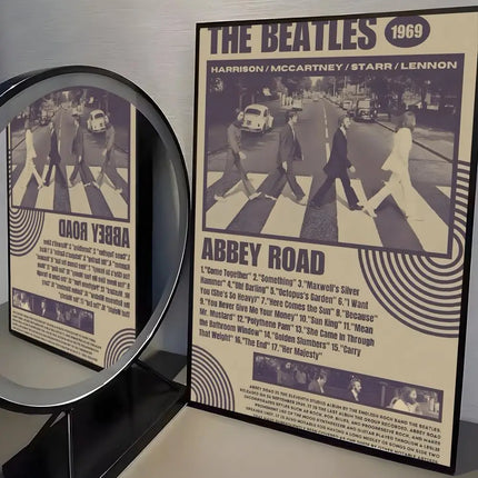 Classic Rock B-Beatles Poster Room Wall Art Decor Waterproof Stickers For Home Bar Bedroom Decoration
