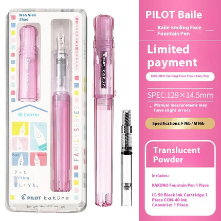PILOT kakuno Fountain Pen,Multi-Colors Dreamy/Smile Family Series 0.4~0.7mm Nib Writing Calligraphy Pen Perfect Gift For Student