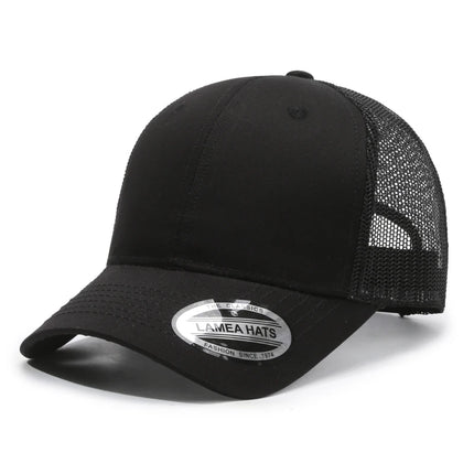 Custom Logo Solid Color Baseball Cap Men And Women Richarson 112 Mesh Fitted Fashion Trucker Hat Hip Hop Curved Brim Snapback
