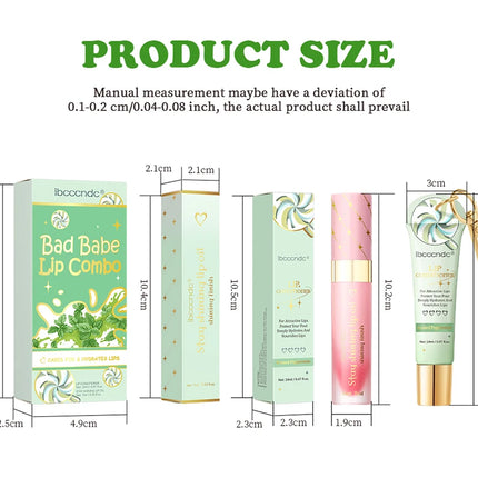 Lip Oil Lipstick Set Long Lasting Hydration Lightweight Texture Natural Lipgloss Lip Deeply Moisturizing Lip Makeup Cosmetics