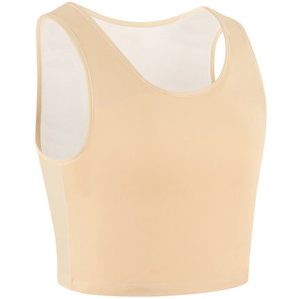 XUJI Chest Binder Transgender FTM Half Pullover Tank Top Compression Bra