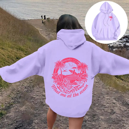 2026 Women's Letter Graphics Printed Hoodie Autumn Winter Hoodies Long Sleeved Fashion Casual HipHop Sweatshirt Harajuku Unisex
