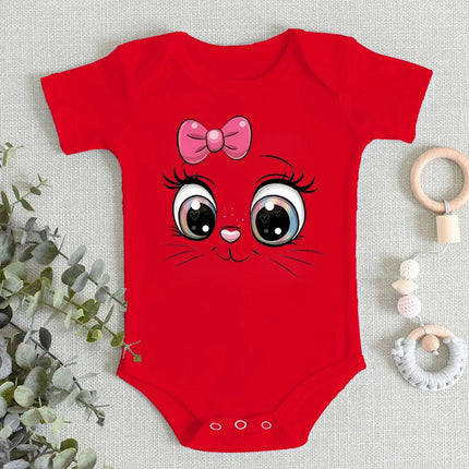 Baby Onesie Toddler Boys Girls Romper Cute Cat Print Jumpsuit Infant Clothing Newborn Costume Baby Clothes