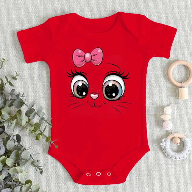 Baby Onesie Toddler Boys Girls Romper Cute Cat Print Jumpsuit Infant Clothing Newborn Costume Baby Clothes