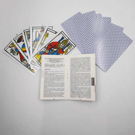 French Ver. Marseille Tarot 78 Cards Full Set Original Vintage Marseille Tarot Deck With Guidebook Divination Game Cards