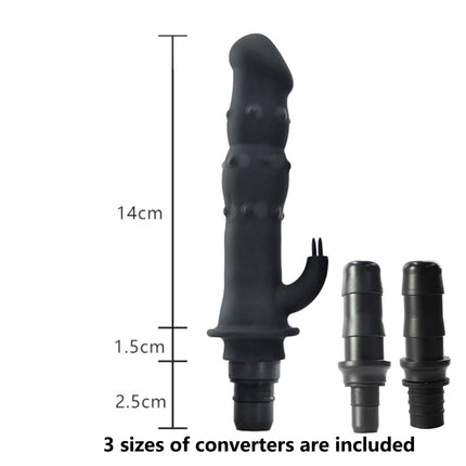 1pc Black Silicone Massage Head, Fascia Gun Massage Head, With Multiple Uses, Including Three Interfaces, Used For Fascia Gun