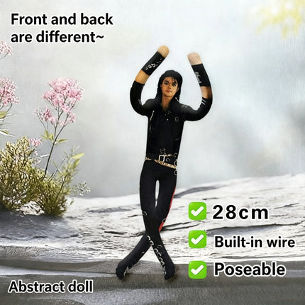 Anime Michael Jackson Cosplay Prop Doll Plush Stuffed Figure Dolls Room Decoration Abstract Joint Mobility Props Gift