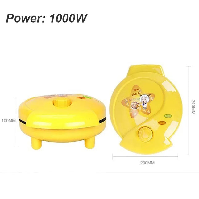 Mini Electric Walnut Cake Maker Automatic Nut Waffle Bread Machine Sandwich Iron Toaster Baking Breakfast Pan Oven 220V EU plug