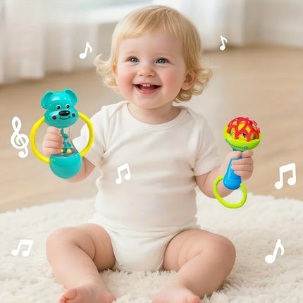 Blue Style Single Head Bell - Vibrant Animal-Themed Musical Instrument for Toddlers, Durable ABS Material, Perfect for Playtime