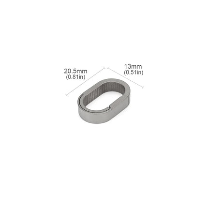 Small Mini Buckle Titanium Alloy Keychain Outdoor EDC Tool Key Ring