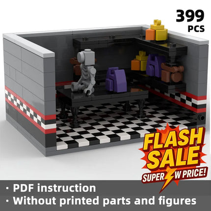 Pizzeria Retro Fantastic - 298 Piece Building Blocks MOC
