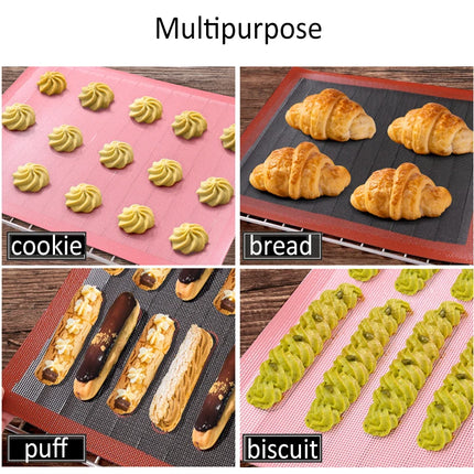 Silicone Baking Oven Mat for Eclair Perforated Non-stick Macaron Cookie Bread Pastry Mold Baking Accessories Baking Supplies