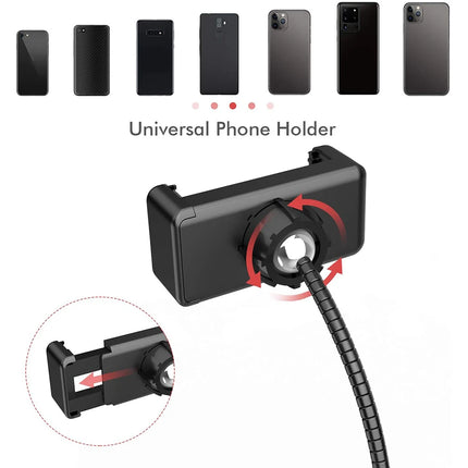 LED Ring Light With Mini Tripods USB Charge Selfie LED Lamp Dimmable Photography Light For Phone Video Live Photography Studio