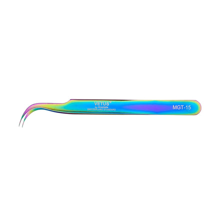 VETUS Original New MGT Series Eyelash Tweezers Anti-slip Handle Fish Scale Texture Precision Super Fine Fiber Tip Tweezers