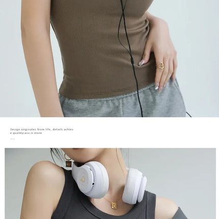 New Women Solid Round Neck Ribbed Tank Top Camisole Women Summer Basic Elastic TankTop One-piece Vest with Chest Pad Y2k